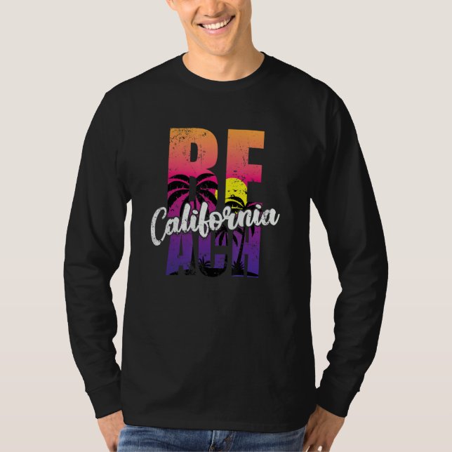 California Beach USA America State T-Shirt (Vorderseite)