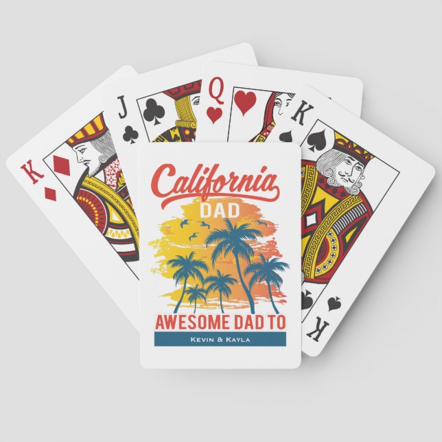 California Beach Vater Spielkarten (Rückseite)