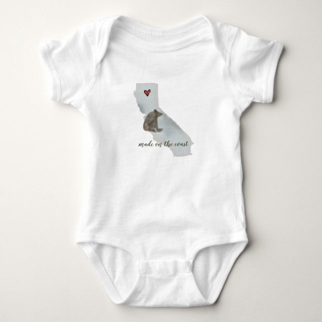 California Bear | Baby Bodysuit Baby Strampler (Vorderseite)