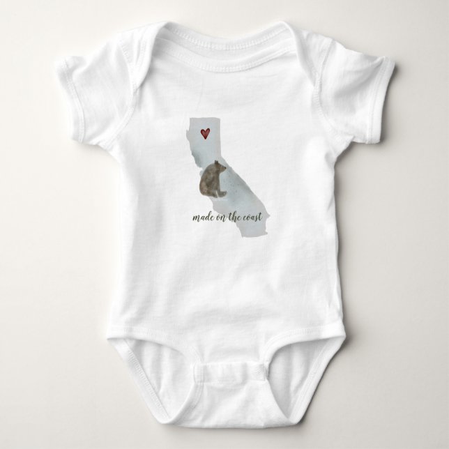 California Bear | Baby Bodysuit Strampler (Vorderseite)