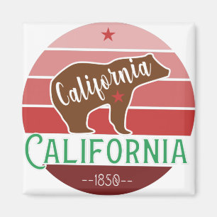 California Bear Flag Magnet