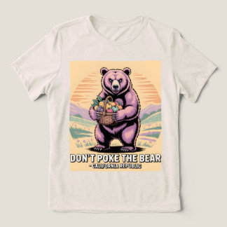 California Bear Illustration T-Shirt Tri-Blend Shirt