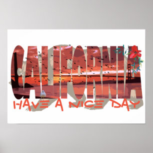 California Bear Poster