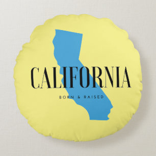 California Born & Raised Rundes Kissen
