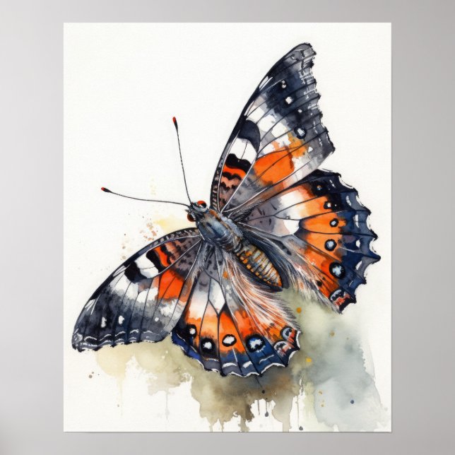 California Butterfly Art Print Poster (Vorne)