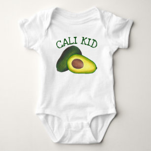 California Cali Kid Avocado Avocadoes Health Food Baby Strampler