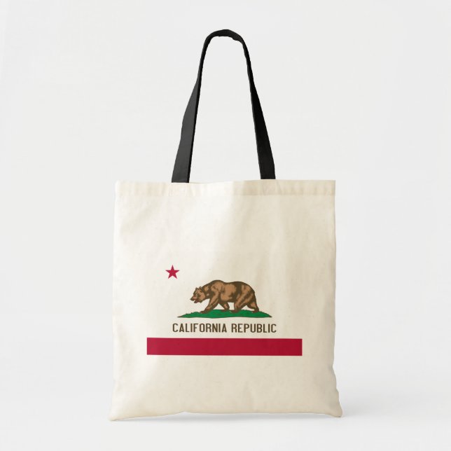 California Cali Republic Bear Flag, US-Staaten Tragetasche (Vorne)