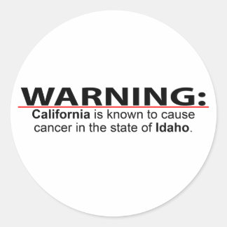 California Cancer Runder Aufkleber