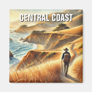 California Central Coast Hiker Magnet
