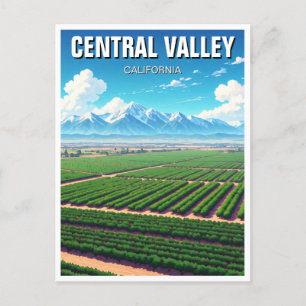 California Central Valley Postkarte