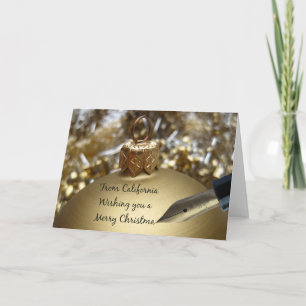 California Christmas Card, Staat spezifisch Feiertagskarte
