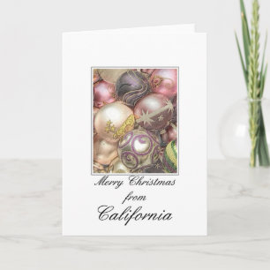 California Christmas Card, Staat spezifisch Feiertagskarte