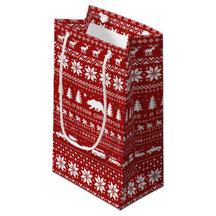 California Christmas Niedlich Holiday Pattern Xmas Kleine Geschenktüte