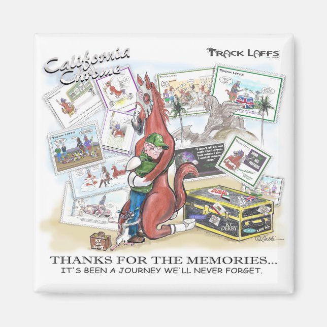 California Chrome - Danke für die Erinnerungen Mag Magnet (Vorne)