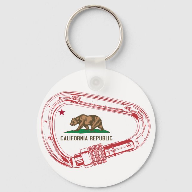 California Climbing Carabiner Schlüsselanhänger (Vorderseite)