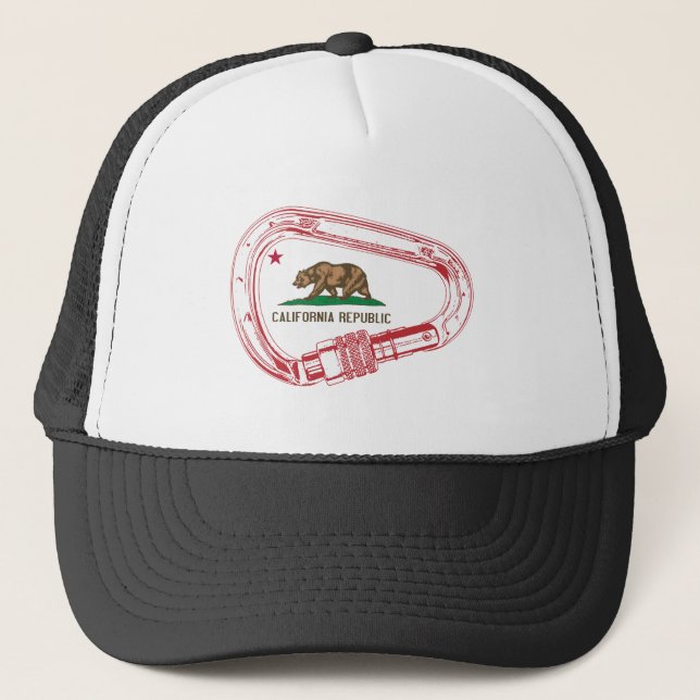 California Climbing Carabiner Truckerkappe (Vorderseite)
