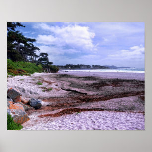 California Coast at Carmel Beach Poster