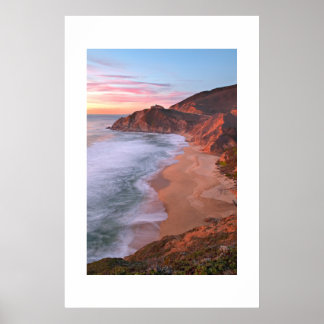 California Coast Oberhalb Pacifica Poster