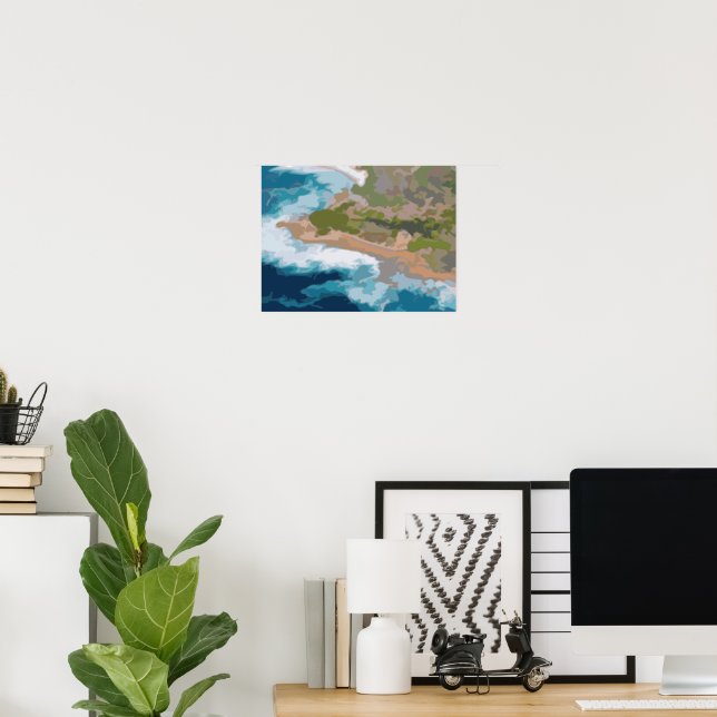 California Coast Painting Poster (Heimbüro)