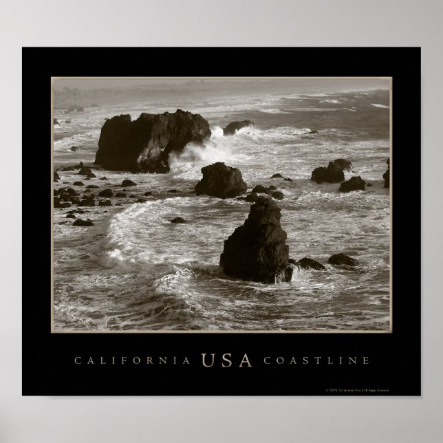 California Coastline Fotografie Poster (Vorne)