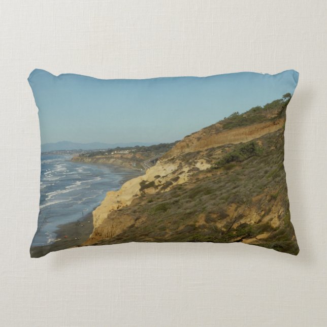 California Coastline Landschaftliche Reiselandscha Dekokissen (Vorderseite)