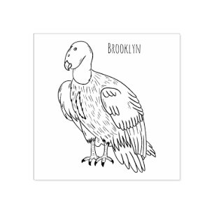 California condor bird Cartoon Gummistempel
