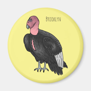 California condor bird Cartoon Magnet