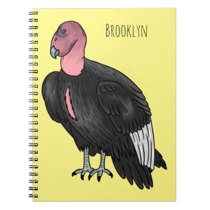 California condor bird Cartoon Notizblock