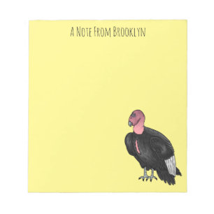 California condor bird Cartoon Notizblock