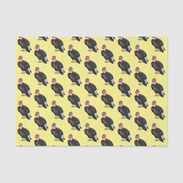 California condor bird Cartoon Seidenpapier (Vorderseite)