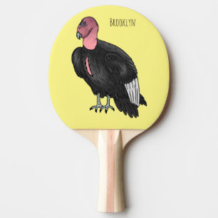 California condor bird Cartoon Tischtennis Schläger
