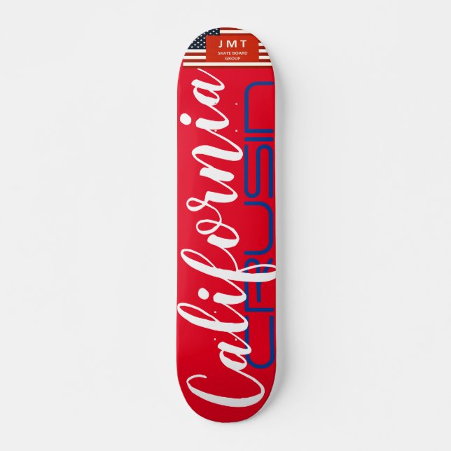 CALIFORNIA  CRUISIN   JMT 7 3/4" Skateboard Deck (Vorne)