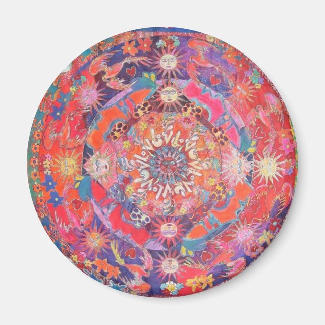 California Daz e Mandala Magnet (Vorne)