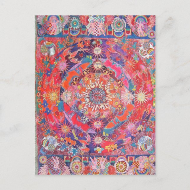 California Daze Mandala Postkarte (Vorderseite)