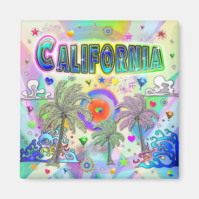 California Deep Dream Magnet (Vorne)