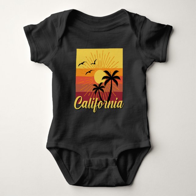 California Design - Baby Jersey Bodysuit Baby Strampler (Vorderseite)