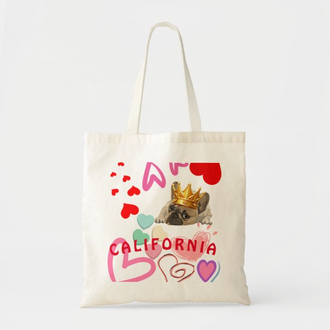 California Dog Lover Trendy Summer Fusion Tasche (Vorne)