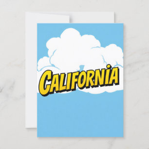 California Dream Postcard - Vintage Reisen Postkarte