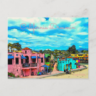 California Dreamin Capitola Coast Postkarte
