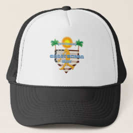 California Dreamin' Weltmeister mit Palm Tree Truckerkappe