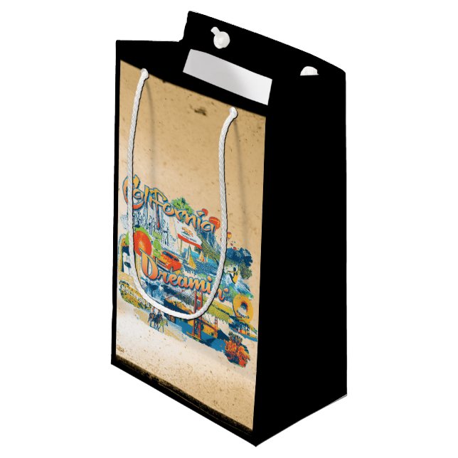 California Dreaming Kleine Geschenktüte (Vorderseite Schrägansicht)