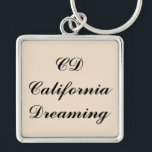 California Dreaming Monogram Schlüsselanhänger<br><div class="desc">California Dream Monogramm entworfener Schlüsselanhänger</div>
