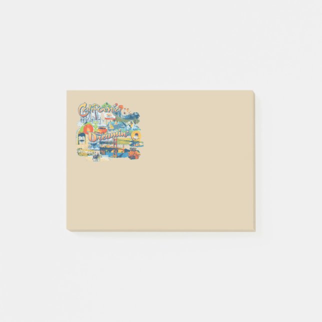 California Dreaming Post-it Klebezettel (Vorderseite)