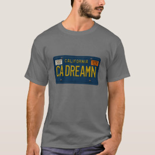 California Dreaming Retro 1969 Cali Nummernschild T-Shirt