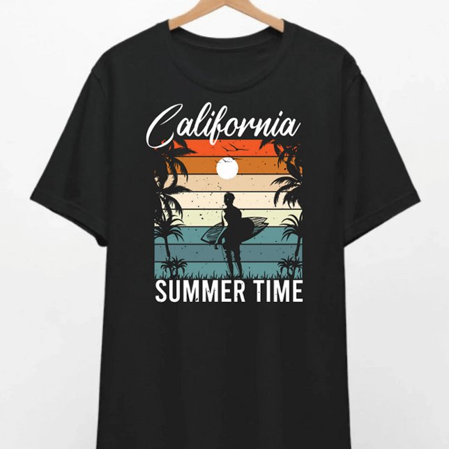 California Dreaming Sunset Surf T - Shirt (Von Creator hochgeladen)