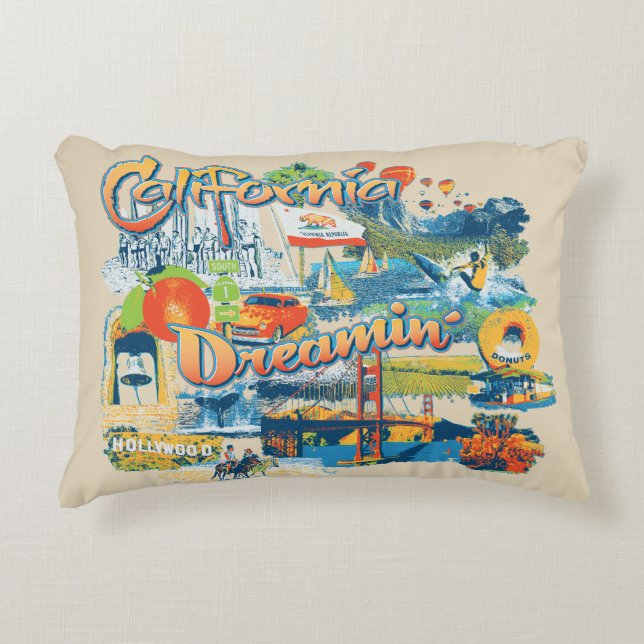 California Dreaming Wohngestaltung Dekokissen (Vorderseite)
