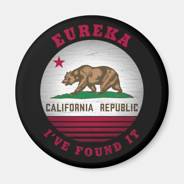 CALIFORNIA EUREKA STATE FLAG MAGNET (Vorne)