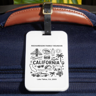 California-Familientreffen individuell anpassbar Gepäckanhänger