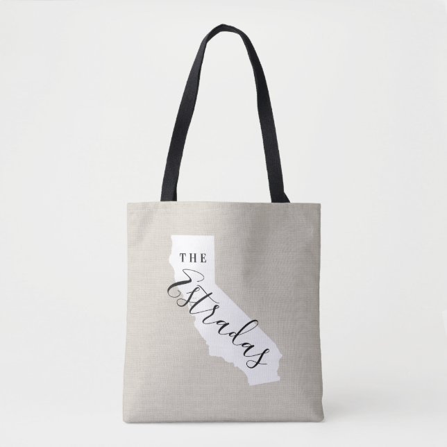 California Family Monogram State Sac fourre-tout (Devant)