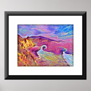 California Fantasy Seashore Poster